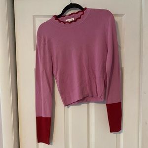Cute pink and red sweater